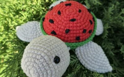 Crochet Watermelon Turtle