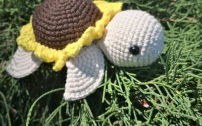 Crochet Sunflower Turtle
