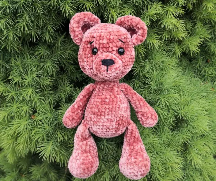 Adorable little crochet teddy bear